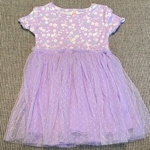 ⭐ 3 for $15 ⭐ - Wonder Nation Lavender Dress with Floral Design